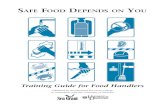 Training Guide for Food Handlers - Oregon State University...SAFE FOOD DEPENDS ON YOU Training Guide for Food Handlers WRITTEN BY Doris Hicks University of Delaware Sea Grant Marine