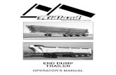 END DUMP TRAILER · impacts, and dump cycles greater than normally imposed by lawful use over properly maintained public roads, with gross vehicle weight, gross axle weights and concentrated