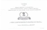  · TENDER FOR PROVIDING CATERING, HOUSEKEEPING AND CARETAKING SERVICES AT INCOME TAX GUEST HOUSE CHIEF COMMISSIONER OF INCOME TAX (ReAC), 3rd Floor, Income Tax Department, Moghalrajpuram,