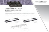 200 AMP CLASS-J FUSE HOLDERS - Marathon Sp · 2020. 6. 10. · 200 AMP CLASS-J FUSE HOLDERS Regal has redesigned the Marathon Special Products traditional 200A, 600V FH to provide
