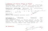 Moment of Force a - College of Engineering | University of ... moments_1.docx · Web viewMoment of plane force about a point in the same plane always points out-of-plane. It can,