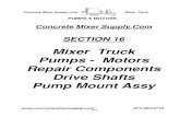 Mixer Truck Pumps - Motors Repair Components Drive Shafts … pump.pdf · 2019. 11. 5. · HP 1005 02463 Charge Pump Shaft (Non Apad) HP 1006 02471 Charge Pump Shaft (Apad) H 1045