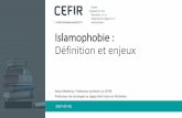 Islamophobie : Définition et enjeuxcefir.cegepmontpetit.ca/wp-content/uploads/sites/146/... · 2017. 7. 11. · dans le cadre d’un projet de domination coloniale. • Alain Quellien