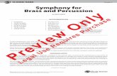 CLASSIC BAND Grade 5 Symphony for Brass and Percussion · The second part begins as a six-part fugato developing over a long pedal point in the timpani. This reaches a high climax