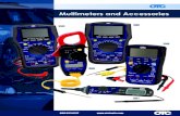 OTC Tools - Multimeters and Accessories · 2018. 10. 19. · OTC AMP Clamp/Multimeter was designed to allow accurate current measurements using clamp jaws. The clamp meter is well