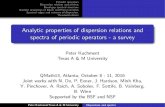 Analytic properties of dispersion relations and spectra of ......Analytic properties of dispersion relations and spectra of periodic operators - a survey Peter Kuchment Texas A & M