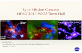 Lynx Mission Concept HEAD 2017 PCOS Town Hall · In this framework, massive black hole bi - naries inevitably form in large numbers, over a variety of 34] . Signs of galaxy mergers
