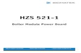 HZS 521-1 - SIGMATEK Automation · 2016. 4. 27. · HZS 521-1 BOLIER MODULE POWER BOARD Page 2 24.03.2016 1 System Description This heating system has a modular construction. The