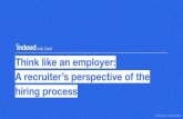 hiring process A recruiter’s perspective of the Think like an ......Source: Decipher / FocusVision on behalf of Indeed, n=750 Yes. When recruiting for remote positions, employers