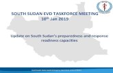 SOUTH SUDAN EVD TASKFORCE MEETING 10th Jan 2019Jan 10, 2019  · Butembo (4), Oicha (2), Katwa (1), Kyondo (1), Kalunguta (1). 6-Jan 625 577 48 377 2 Mabalako (1); Katwa (1) 7-Jan