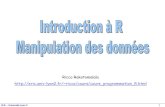 Ricco Rakotomalala ricco/cours ...ricco/cours/didacticie...library(help=xlsx) 8 Comprendre la structure d’un data frame (ensemble de données) [1/2] > Changement du répertoire courant