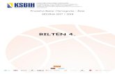 BILTEN 4. - Basketbasket.ba/dok/BILTEN-br-4-Zene-dopuna.pdf · 2017. 11. 27. · BILTEN 4. Broj utakmice: 19 SLOBODA Rezultat po četvrtinama: Delegat/ Komesar: Sudije: PRIMJEDBE:
