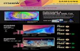 IT show brochure - A4 2pp - 04 - Samsung us · 2017. 3. 16. · Upgrade to selected Samsung 4K UHD TVs and receive up to $200 discount^ KU6000 PurColour HDR Premium Contrast Enhancer