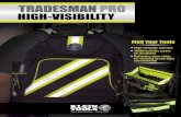 HIGH-VISIBILITY - Klein Tools...The high-visibility interiors make it easy to find small parts and tools; the outer reflective strips create greater visibility in low light conditions.