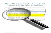 Tax Transcript Decoder© - NASFAA · Tax Transcript Decoder© Comparison of 2019 Tax Return and Tax Transcript Data . FAFSA instructions direct applicants to obtain information from