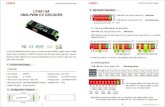 LT-851-5A Dip Switch Operation: DMX-PWM CV DECODERMay 30, 2016  · LT-851-5A DMX-PWM Decoder * An amplifier is needed when more than 32 decoders are connected, signal amplification
