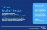 Games Spotlight Service - Ovum Ltd. · 2020. 12. 10. · Games Spotlight Serviceoffers comprehensive coverage of the games sector. It provides ongoing access to a continuous flow