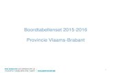 Boordtabellenset 2015-2016 Provincie Vlaams-Brabant...Provincie Vlaams-Brabant min 20 jarigen 20-39 jarigen 40-59 jarigen plus 60 jarigen +1,5% +0,2%-0,1% +0,5% 4 Bron: Departement