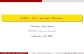 M4S1 - Central Limit TheoremM4S1 - Central Limit Theorem Professor Jarad Niemi STAT 226 - Iowa State University September 28, 2018 Professor Jarad Niemi (STAT226@ISU) M4S1 - Central