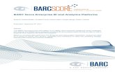 BARC Score Enterprise BI and Analytics Platforms · 2018. 3. 21. · BARC Score Enterprise BI and Analytics Platforms 2 Table of Contents ... on a report/output level and to data