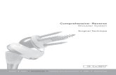 Comprehensive Reverse Shoulder System€¦ · threaded Steinmann pins through converging angled holes in the resection guide block and into the bone to secure the block to the bone