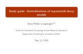 Study guide: Generalizations of exponential decay modelshplgit.github.io/decay-book/doc/pub/genz/pdf/slides_genz...Study guide: Generalizations of exponential decay models Hans Petter