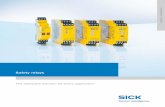 Safety relays - TME · A B C D E F H I J K L M N O P Q R S T SenS:control - Safe control SolutIonS | SIcK 8015528/2012-12-17 Subject to change without notice Safety relays Output