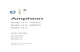Amphion - ei3kb.ei3.com/wp-content/uploads/2018/02/Amphion-Model-14...Amphion User Guide Page 4 of 32 Specifications Amphion Model 14H (Shop Floor- RSSD) The Model 14H Amphion is also
