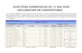 ELECTIONS COMMUNALES DU 17 MAI 2020 ......ELECTIONS COMMUNALES DU 17 MAI 2020 DECLARATION DE CANDIDATURES Je soussigné AKADIRI Falilou régulièrement mandaté (*) par les candidats