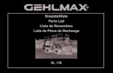 Gehlmax Baumaschinen - Ersatzteilliste Parts List Lista de …files.gehlmax-baumaschinen.de/200000330-8ab0c8baad... · 2014. 7. 3. · KL 178 . ET Liste KL 178-2-Raum für Notizen:.