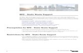 BFD - Static Route Support ... HowtoConfigure BFD-Static RouteSupport Configuring BFD-EIGRP Support