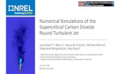 Numerical Simulations of the Supercritical Carbon Dioxide ...Jul 29, 2019  · Supercritical Carbon Dioxide Round Turbulent Jet. Julia Ream. 1,2, Marc T. Henry de Frahan. 1, Michael