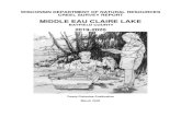 MIDDLE EAU CLAIRE LAKE - Wisconsin DNR...Middle Eau Claire is located north of Hayward on Hwy 27 in Bayfield County. Physical Characteristics Middle Eau Claire is a drainage lake in