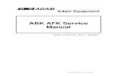 ABK AFK SERVICE MANUAL revA - Adam Equipment USA · 2016. 10. 7. · 2 Adam Equipment Company Ltd 2012 Model # ABK 8 ABK 16a ABK 16 ABK 35a ABK 32 ABK 70a ABK 60 ABK 130a ABK120 ABK