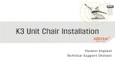 K3 Unit Chair Installation - maxfac.no · 1. CHAIRBOX 2. UNIT BOX 3. TABLE BOX 4. LIGHT ARM BOX 5. LIGHTHEADBOX 6. SEAT BOX 7. DOCTORSTOOL BOX. 6 ⅠK3 Installation Checklist Checklist
