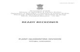 READY RECKONER - GOIppqs.gov.in/sites/default/files/ready_reckoner_pqd.pdf · 2018. 7. 12. · APPO (E) Dr. Madhu APPO WS) Dr. Ravi Kant Singh, SA Sh Bijender Sing Assistant Director