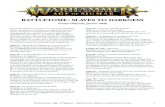 BATTLETOME : SLAVES TO DARKNESS · 2020. 1. 10. · Warhammer Age of Sigmar – Battletome: Slaves to Darkness, Errata 2 Page 103 – Chaos Chariots, Exalted Charioteer Remplacez