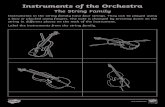 Instruments of the Orchestra - Earith...Instruments of the Orchestra The String Family Instruments in the string family have four strings. They can be played using a bow or plucked