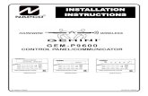 GEM-P9600 WI742C.04 INST - Napco Security · 1997. 1. 1. · X GEM-P9600 Installation Instructions L NAPCO Security Systems Page 6 WI742C 08/00 SPECIFICATIONS GEM-P9600 Panel Dimensions: