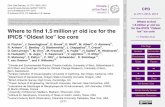 Where to find 1.5millionyr old ice for the IPICS ``Oldest Ice ......CPD 9, 2771–2815, 2013 Where to ﬁnd 1.5millionyr old ice for the IPICS “Oldest Ice” ice core H. Fischer