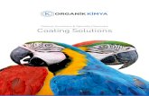 coating solutions 2017-tek - Organik Kimya · 2017. 8. 18. · ISO m BUREAU VERITAs TURQUALITY Responsible Care REACH . F'îiii . 'tic.