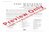 GRADE LEVEL: 3 ½ MEDIUM THE WESTERN JOURNEY · 2020. 2. 7. · The Western Journey was commissioned by the Mid-East Oklahoma Band Directors Association. A huge thank you to them