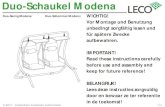Duo-Schaukel Modena - HORNBACH · 2018. 3. 15. · Defecten of ontbrekende delen moeten worden gemeld alvorens met de montage te beginnen. De fabrikant kan niet aansprakelijk worden