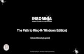 The Path to Ring-0 (Windows Edition) - insomniasec Path...Anatomy of a Kernel Exploit (Write-What-Where) 9/04/2018 The Path To Ring-0 –Windows Edition (Confidential) Shellcode Copy