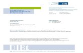 DIBt - Deutsche Institut für Bautechnik1.42.3-68...PU-Beschichtung in Anlehnung an DIN 29073-1 2: ca. 600 g/m 2 Schlauchdicke: ca. 4,5 mm ± 0,3 mm Bruchdehnung längs in Anlehnung