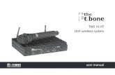TWS 16 HT UHF wireless system · 2012. 5. 1. · the t.bone TWS 16 HT 600 MHz (item no. 269812) Features and scope of delivery TWS 16 HT 15. Your UHF wireless system TWS 16 HT has