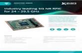 Industry leading 5G NR RFIC for 24 – 29.5 GHz · 2020. 11. 18. · Industry leading 5G NR RFIC . for 24 – 29.5 GHz. The worldwide 5G race pushes the industry to use more cost-effective