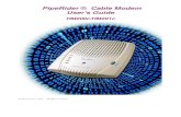 PipeRider Cable Modem User's Guide - Simple Help · PipeRider® Cable Modem User's Guide HM200c/HM201c Safe ty Inform ation Read these safety instructions before attem pting to install