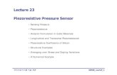 Lecture 23 Piezoresistive Pressure Sensorocw.snu.ac.kr/sites/default/files/NOTE/5374.pdf · 2018. 1. 30. · Sensing Pressure-Sensing pressure directlypiezoelectric material : transduce