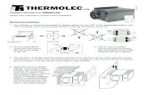 Mechanical Installation. O - Thermolec · 2020. 3. 2. · Mechanical Installation. 1 - The direction of airflow is reversable by simply rotating the unit 180° in the horizontal position